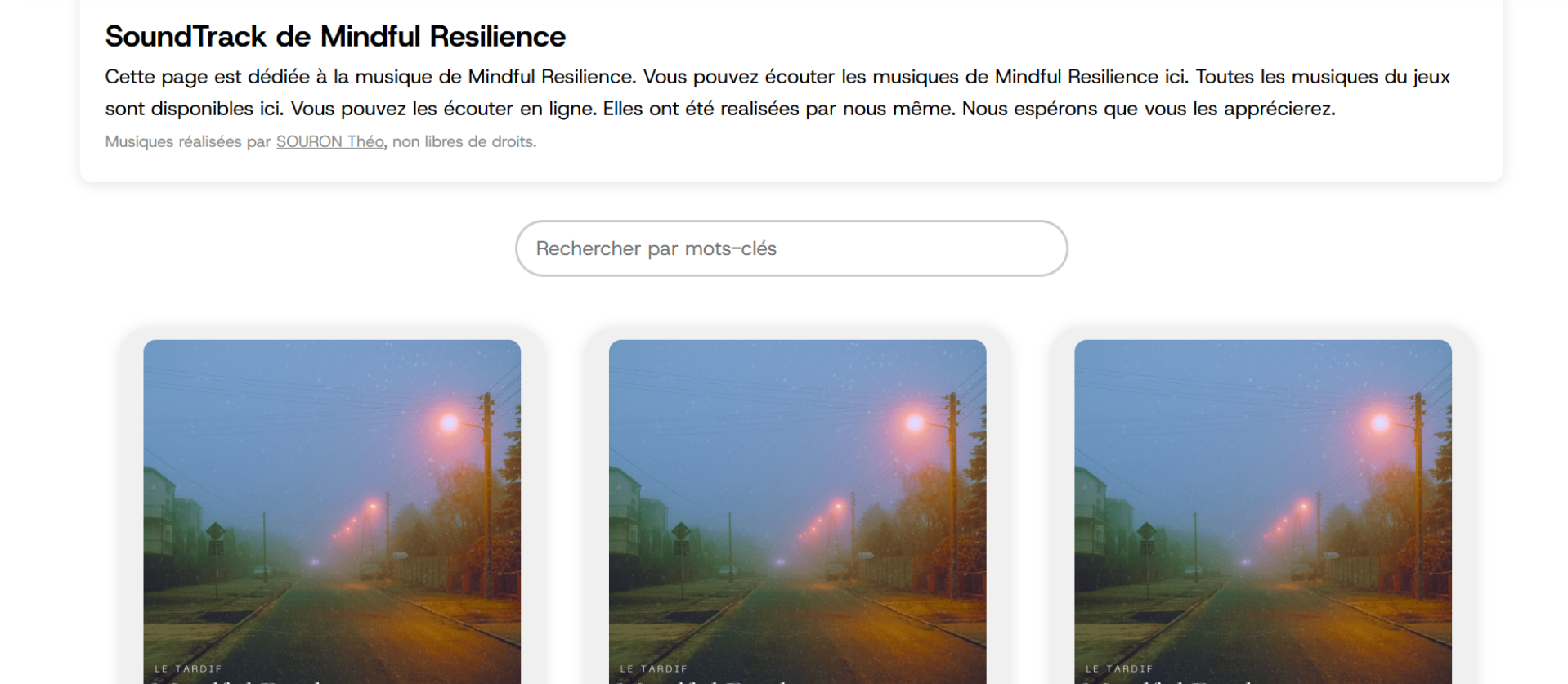 Mindful Resilience Interface